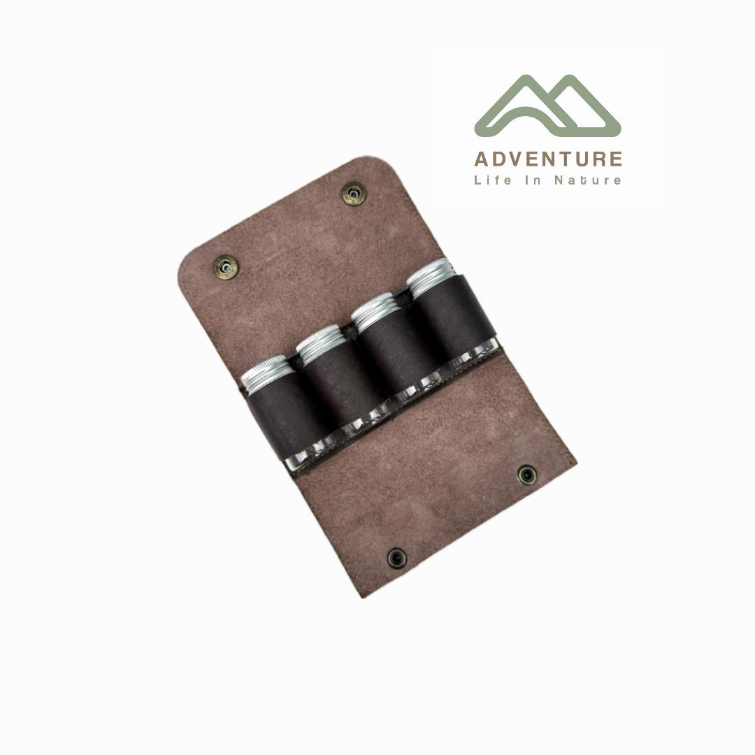 کیف ادویه چرمی 4 تایی
