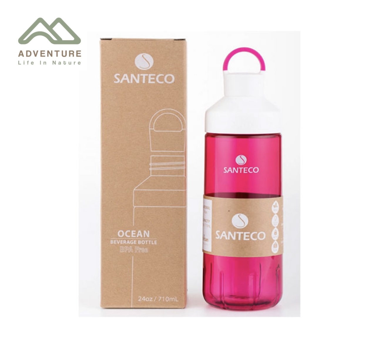 بطری ورزشی SANTECO مدل OCEAN ظرفیت 710ML