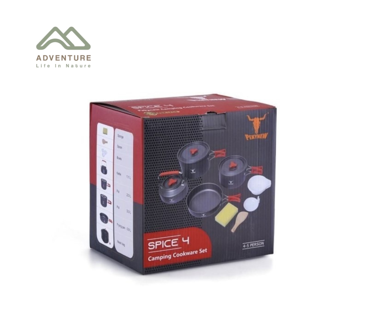 ست قابلمه و ظروف 4_5 نفره کله گاوی مدل SPICE4